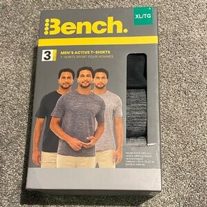 Bench Men's Active T-Shirts - Gray and Black. 3 pack new in box
